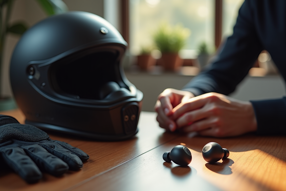 écouteurs moto