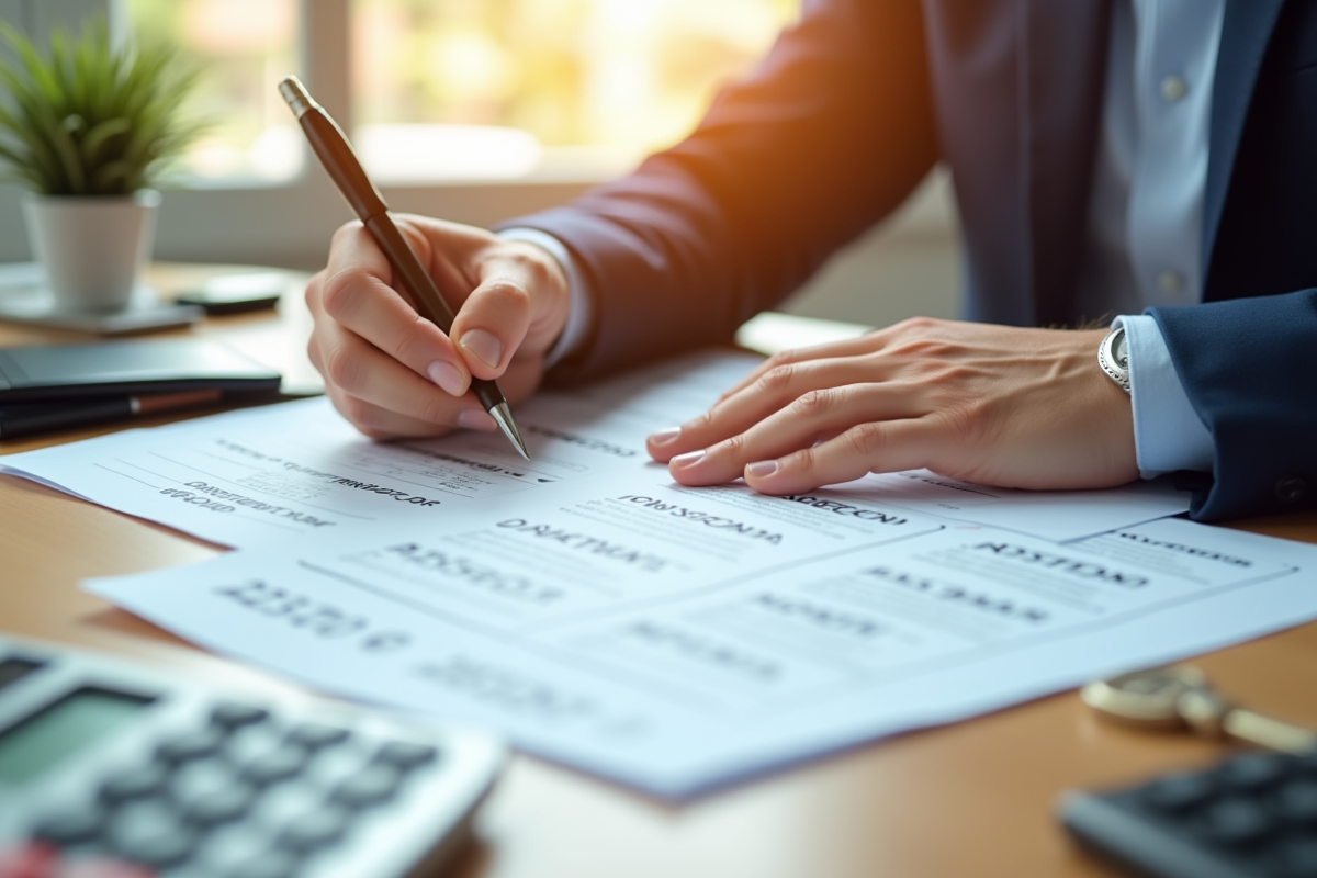 Gros plan sur des mains remplissant formulaires d